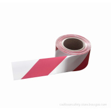 Red and white PE safety warning tape